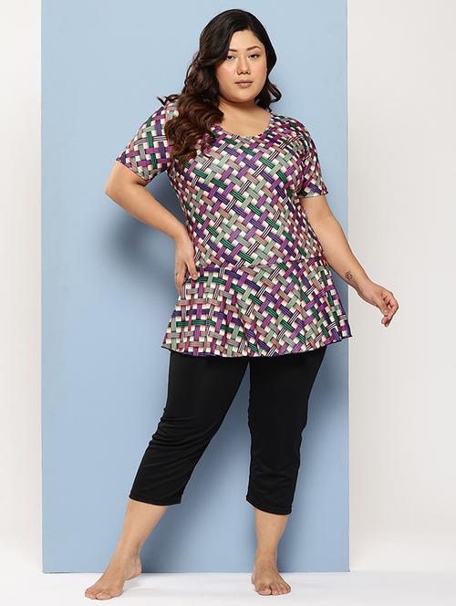 women plus size printed swim set - 21901278 -  Standard Image - 0