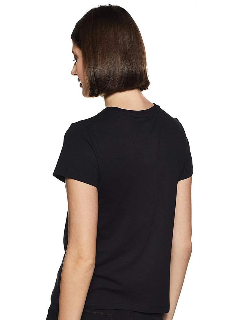 women solid short sleeves regular fit t-shirt - 21902895 - Standard Image - 2