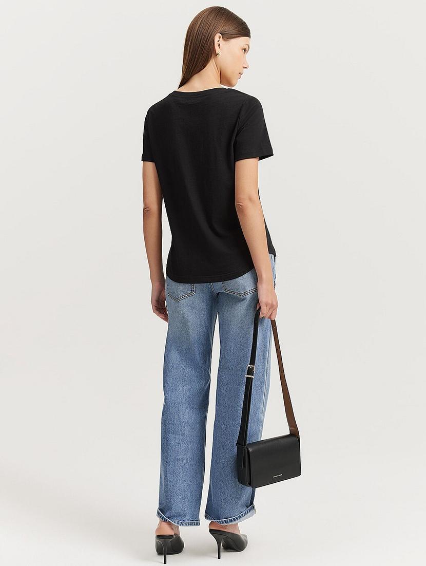 women solid short sleeves regular fit t-shirt - 21902925 - Standard Image - 2