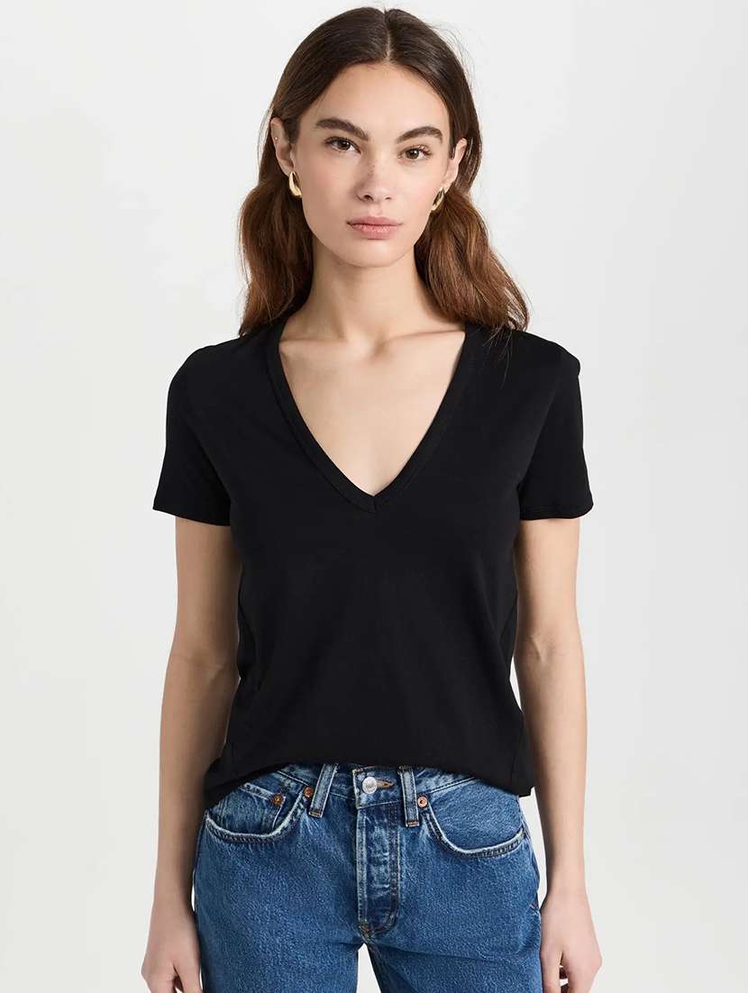 women solid short sleeves regular fit t-shirt