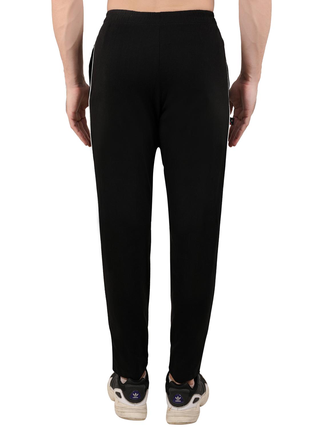 men solid mid rise full length track pant - 21903997 - Standard Image - 2