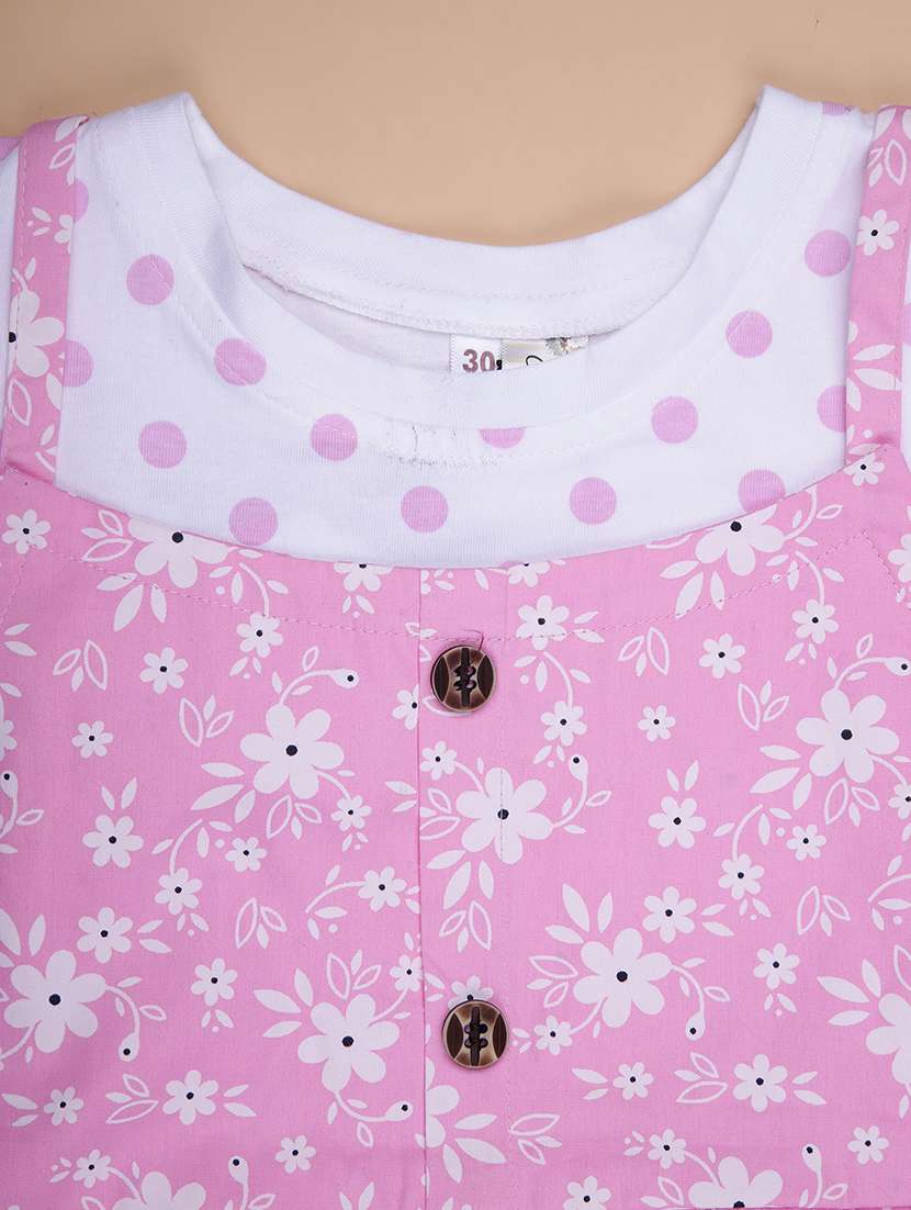 girls floral print ruffle sleeve frock - 21904145 -  Standard Image - 2