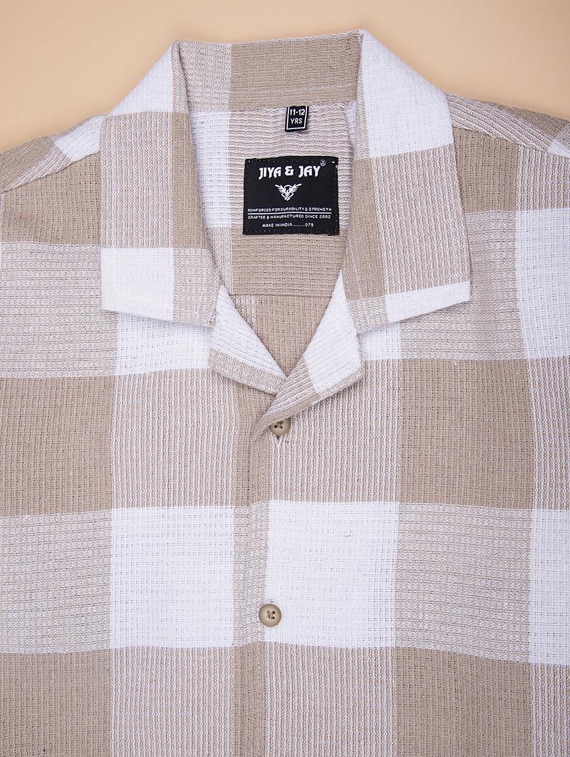 boys checkered collared short sleeve shirt - 21904248 - Standard Image - 2