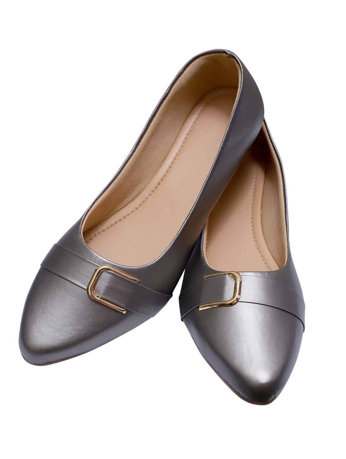 women grey slip on ballerina - 21904351 -  Standard Image - 2