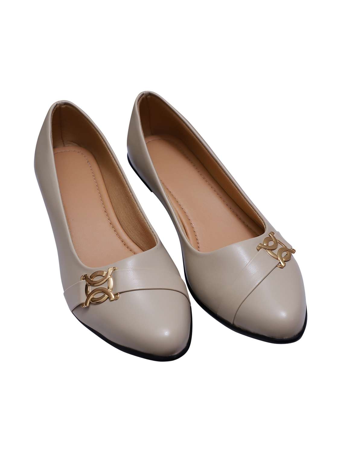 women beige slip on ballerina - 21904355 -  Standard Image - 2