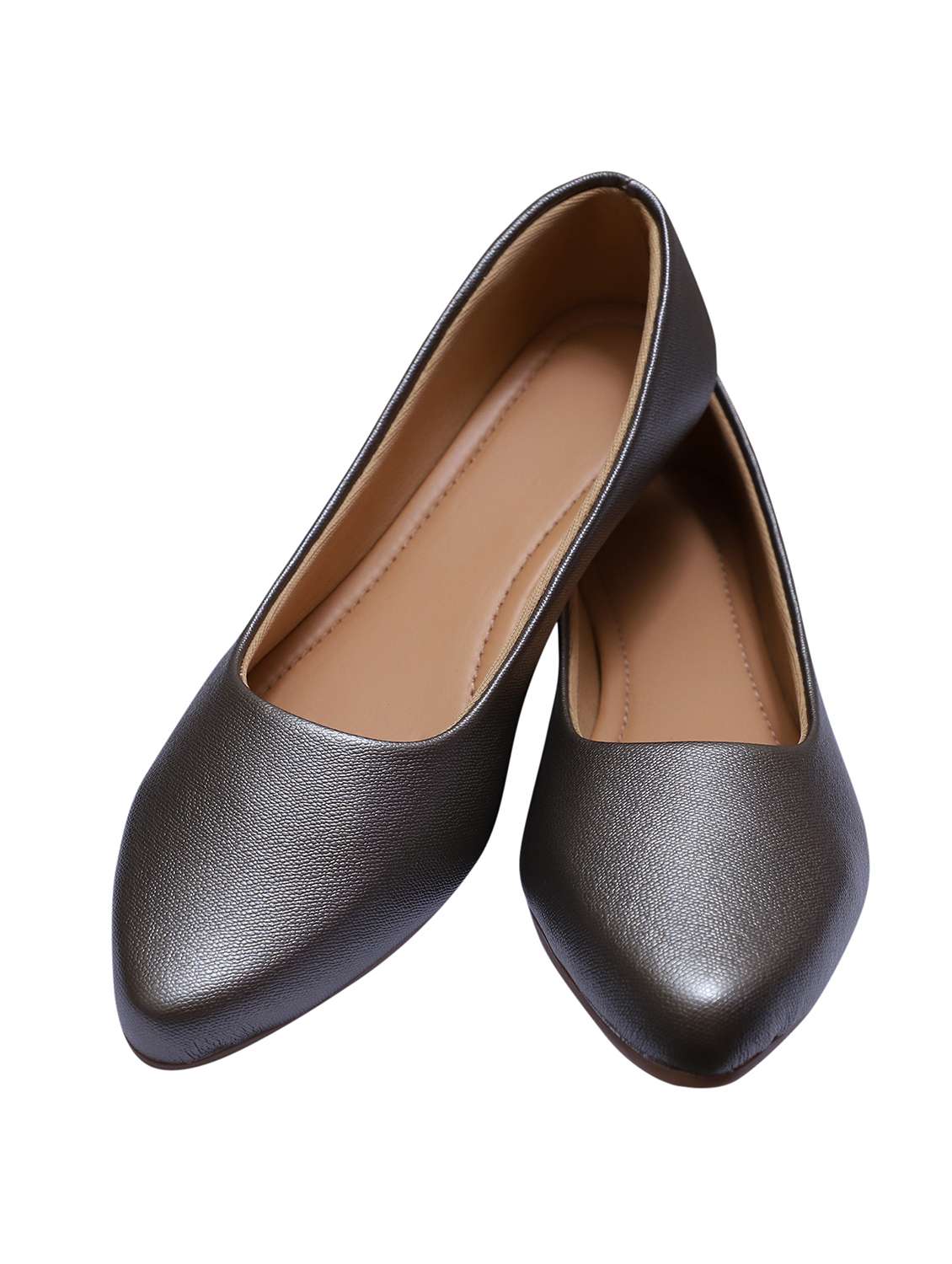 women grey slip on ballerina - 21904356 -  Standard Image - 2