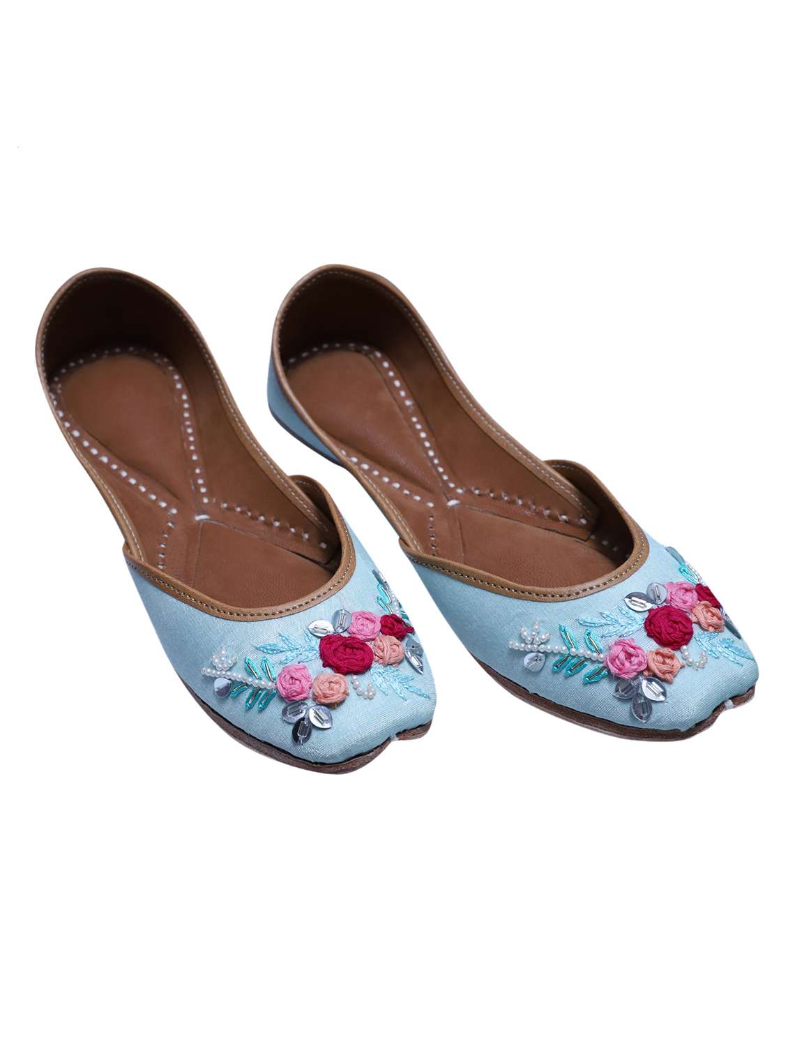 women handmade embroidered punjabi jutti - 21904402 -  Zoom Image - 0