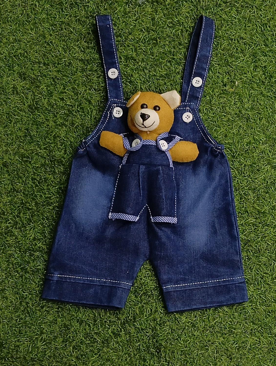 kids printed t-shirt & dungree set - 21904409 - Standard Image - 2