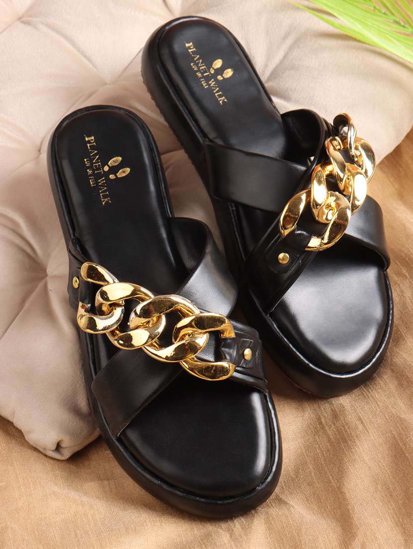women black slip on sandal - 21904426 -  Zoom Image - 0