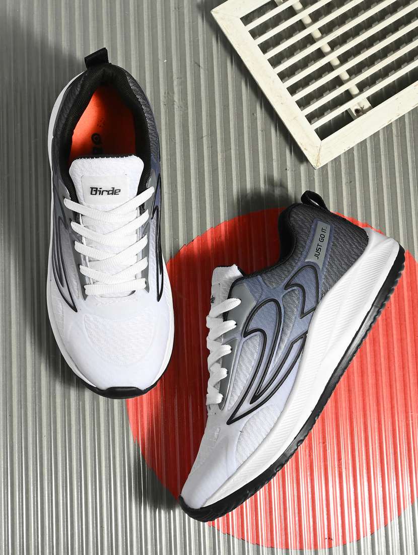 men grey lace-up sport shoe - 21904568 - Zoom Image - 0