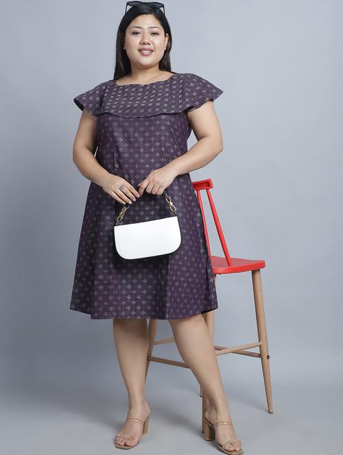 women plus size printed a-line dress - 21904612 - Standard Image - 0