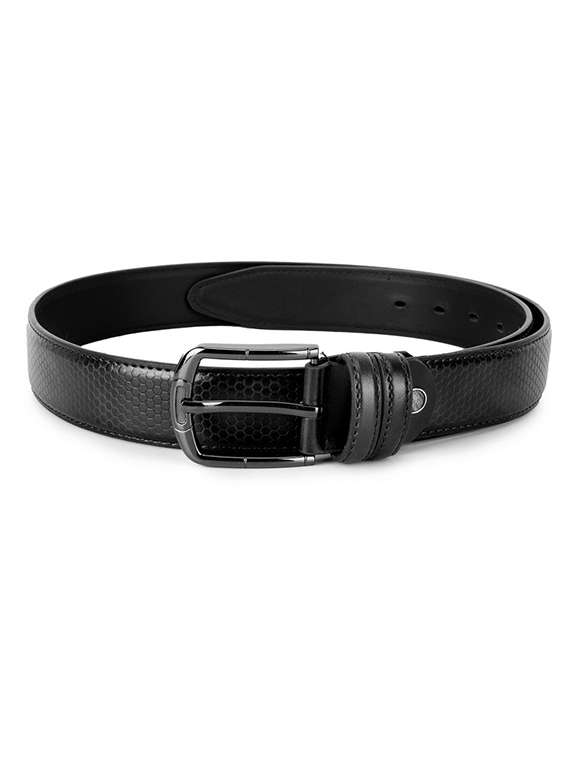 men black textured belt - 21904622 -  Standard Image - 2