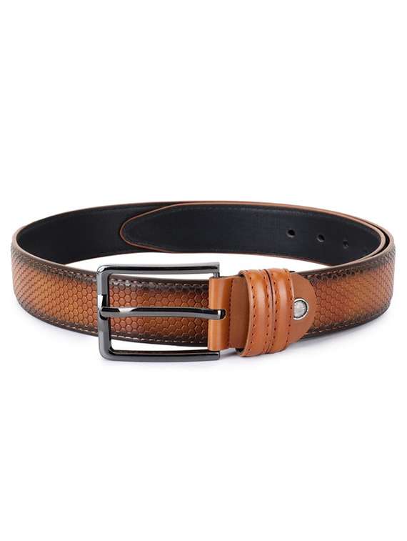 men tan textured belt - 21904637 -  Standard Image - 2
