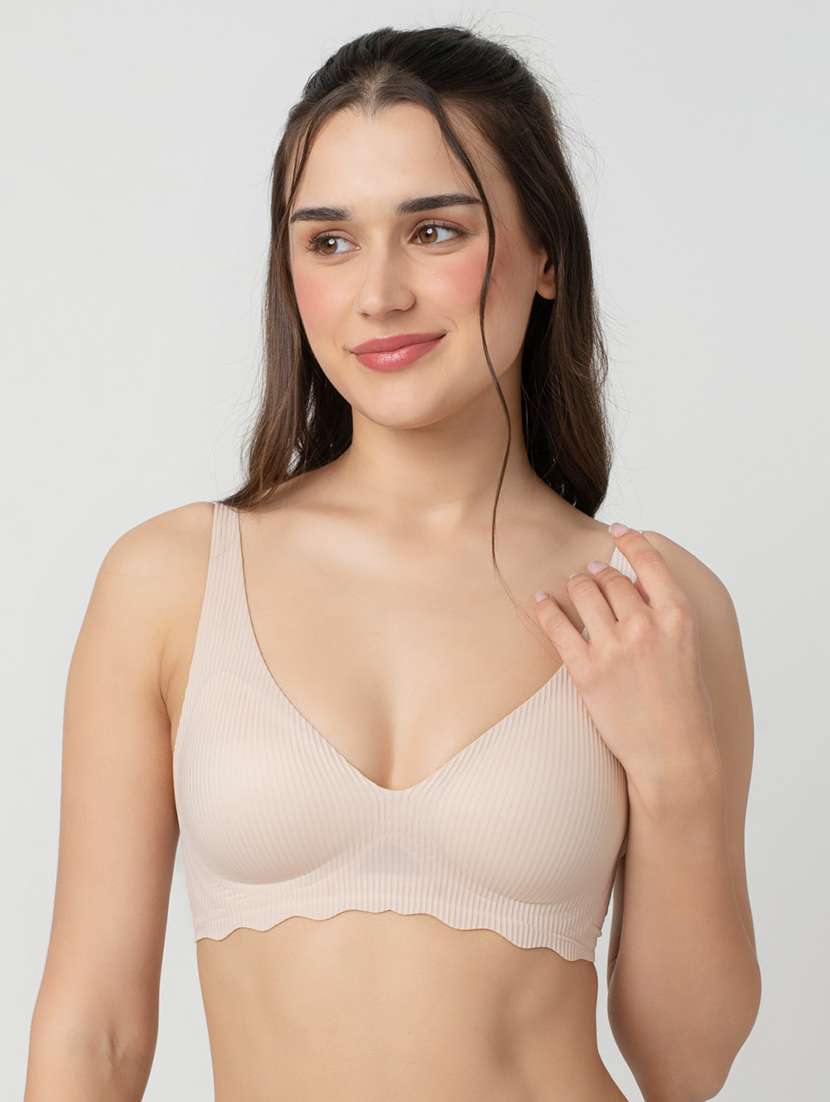 women solid lightly padded t-shirt bra - 21904820 -  Standard Image - 2