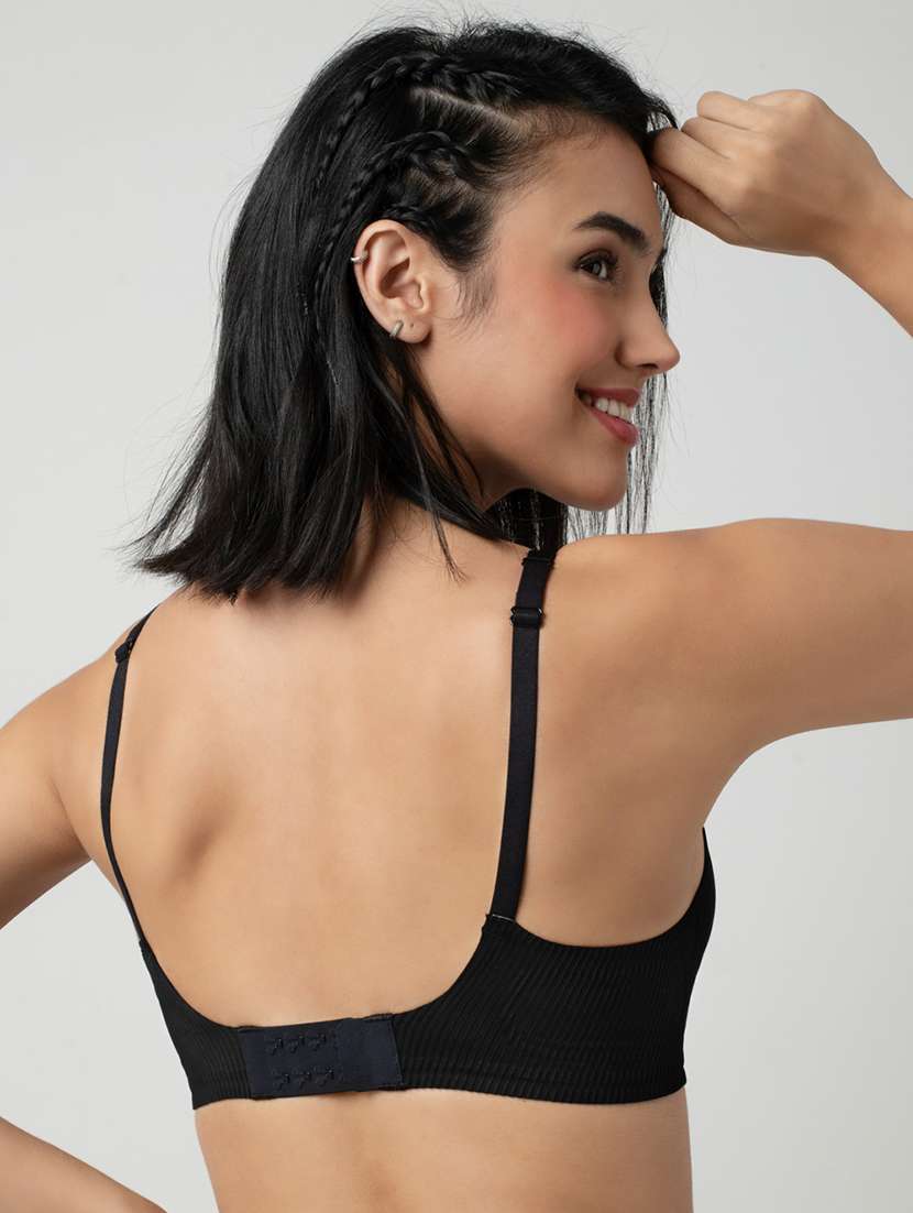 women solid lightly padded bra - 21904822 -  Standard Image - 2