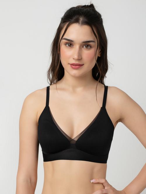 women solid lightly padded bra - 21904835 - Standard Image - 0