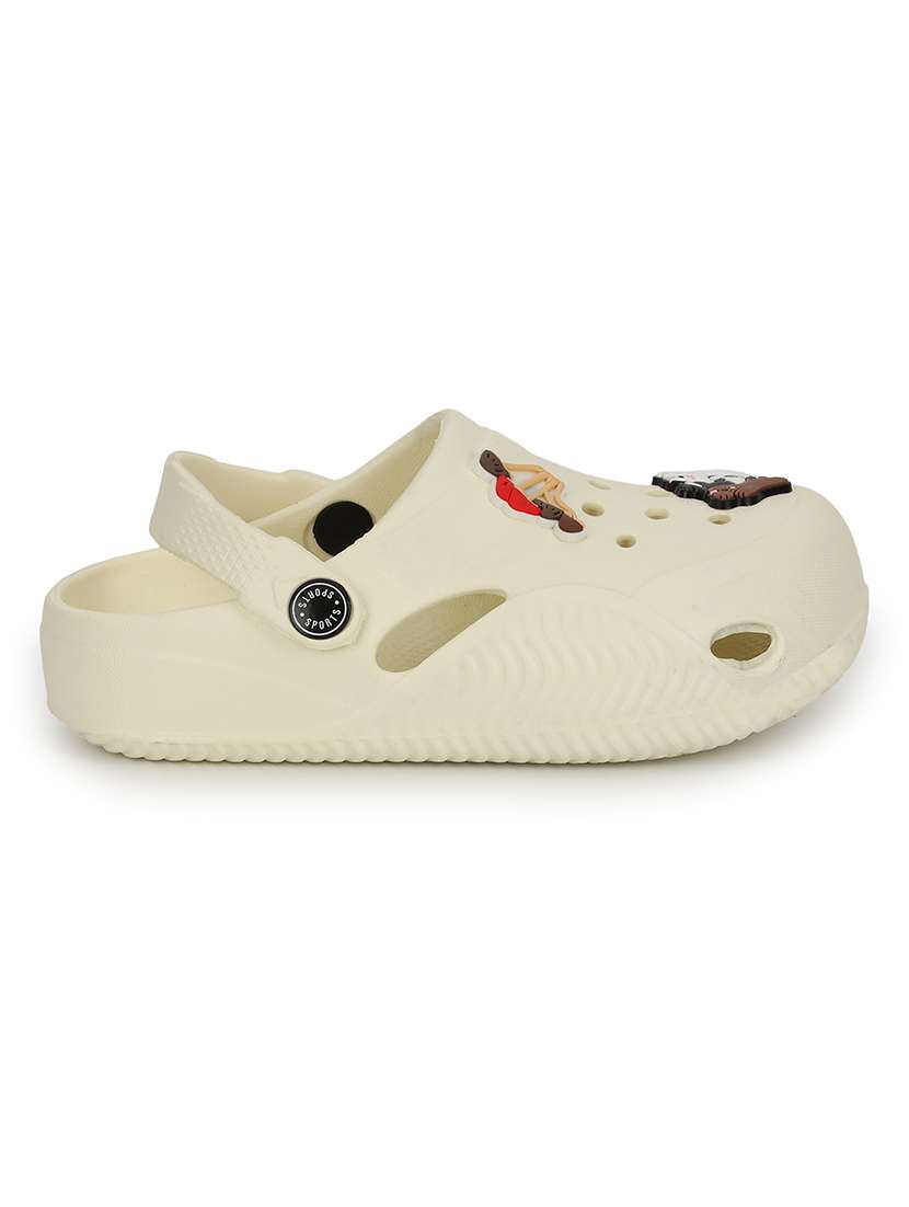 kids beige solid clog - 21904862 -  Standard Image - 2