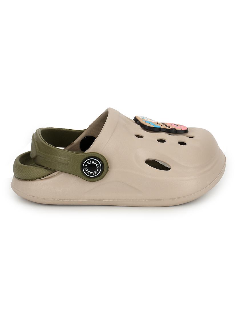 kids beige solid clog - 21904876 - Standard Image - 2