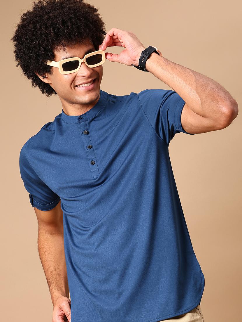 men solid short sleeve regular fit t-shirt - 21904935 - Zoom Image - 0
