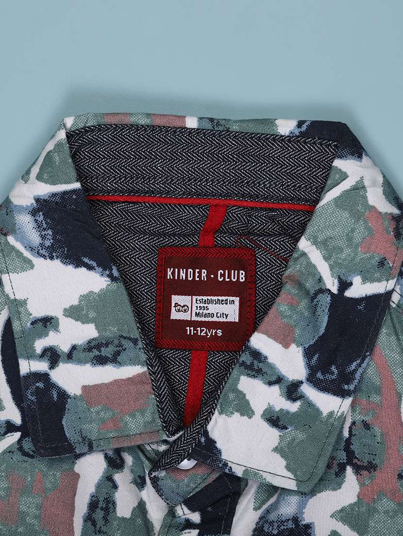 boys printed long sleeve casual shirt - 21904944 -  Standard Image - 2