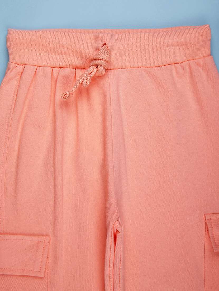 girls solid mid rise cargo - 21904973 -  Standard Image - 2