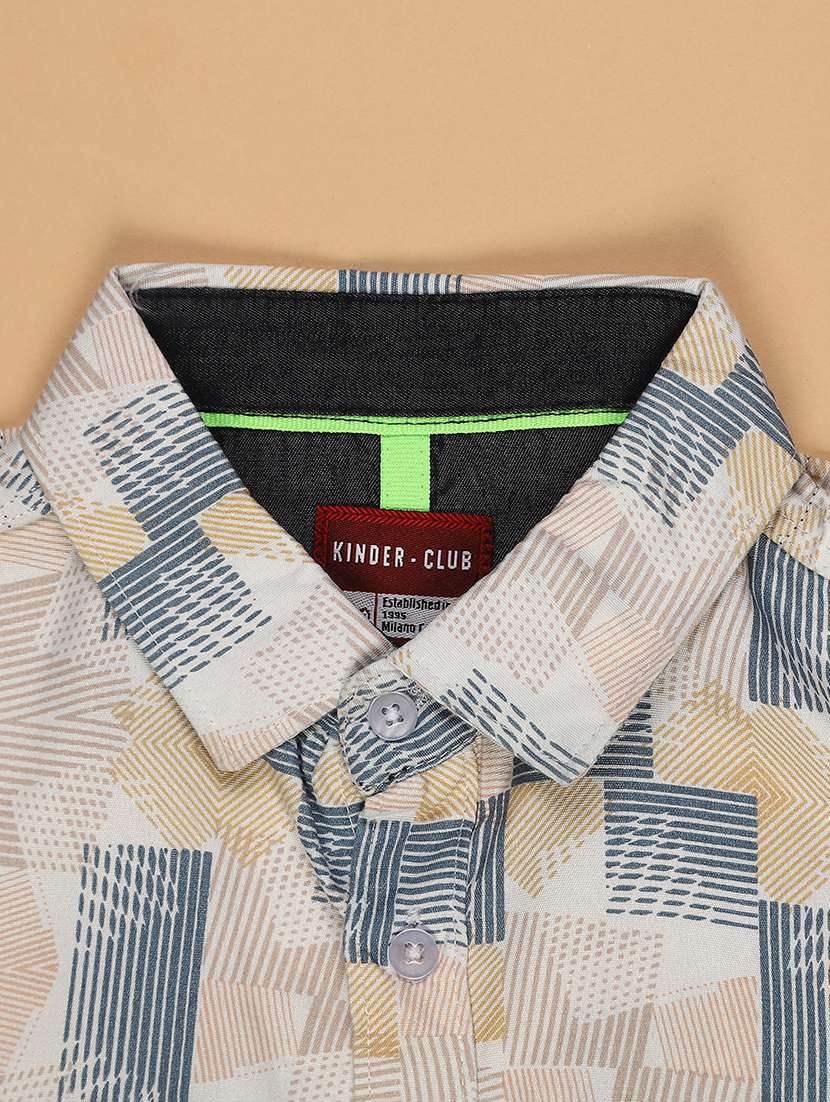 boys printed long sleeve casual shirt - 21905006 -  Standard Image - 2