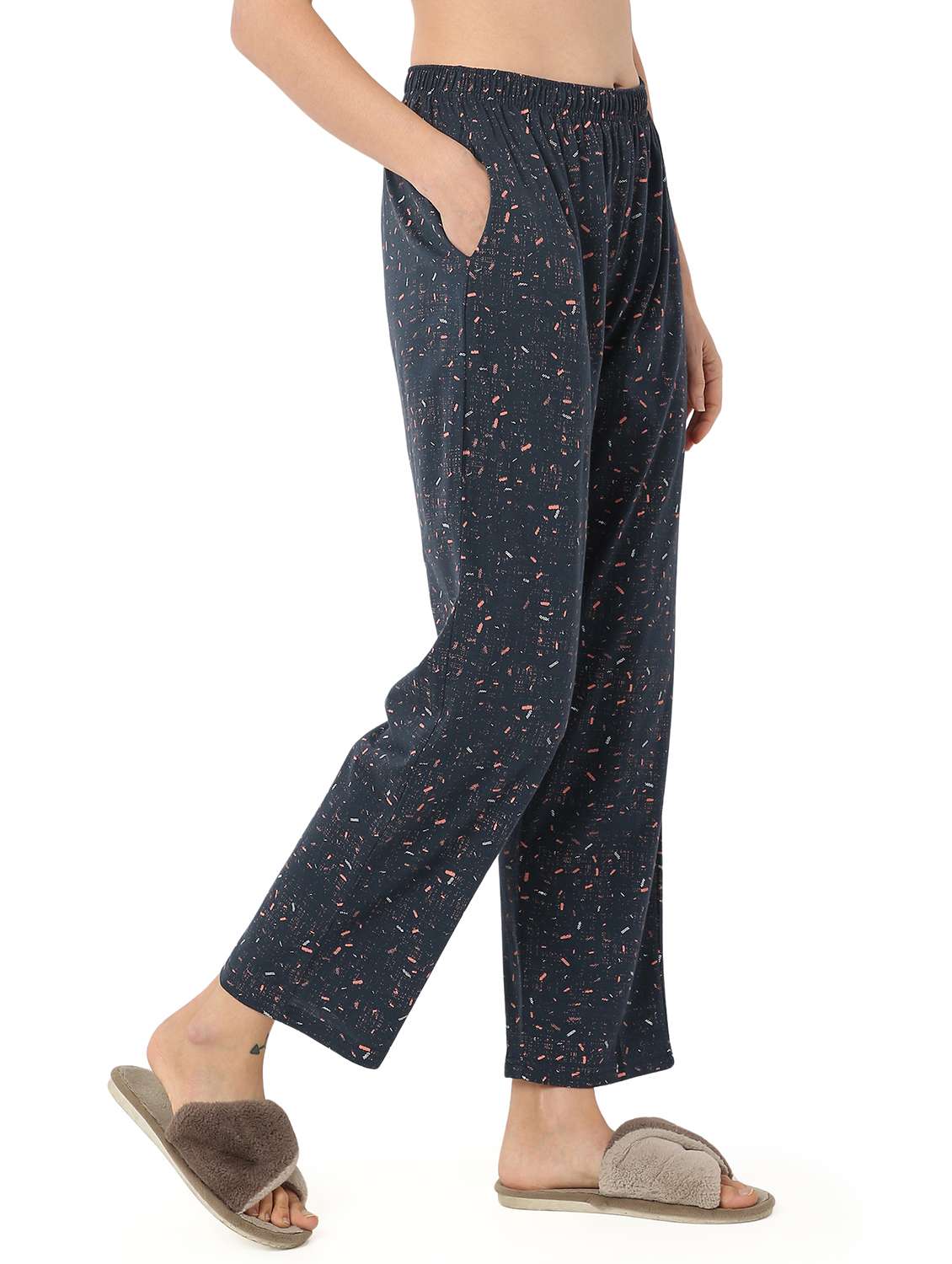 women printed mid rise pajama - 21905197 - Standard Image - 2