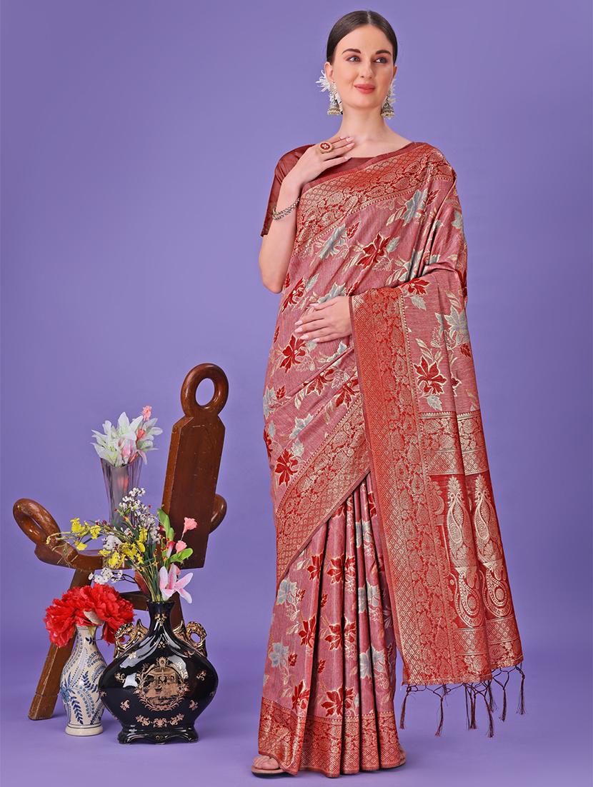 women self design banarasi saree with blouse - 21905272 -  Zoom Image - 0