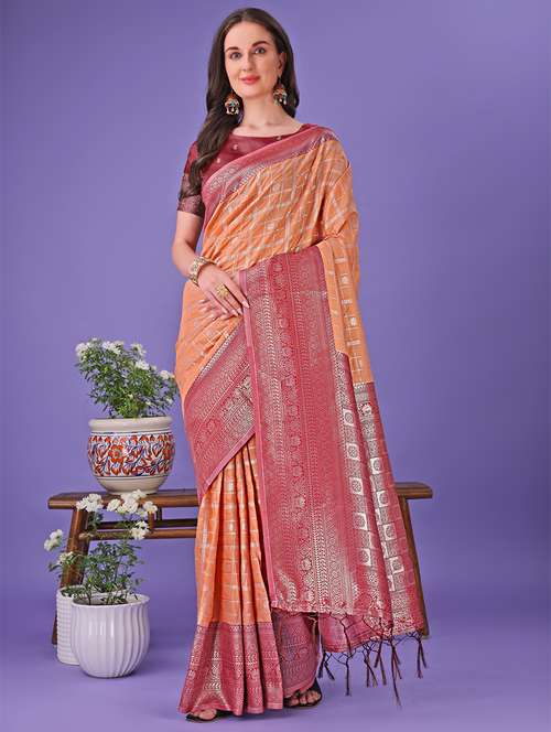women self design banarasi saree with blouse - 21905282 - Standard Image - 0