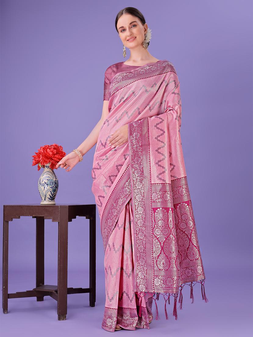 women self design banarasi saree with blouse - 21905291 -  Zoom Image - 0