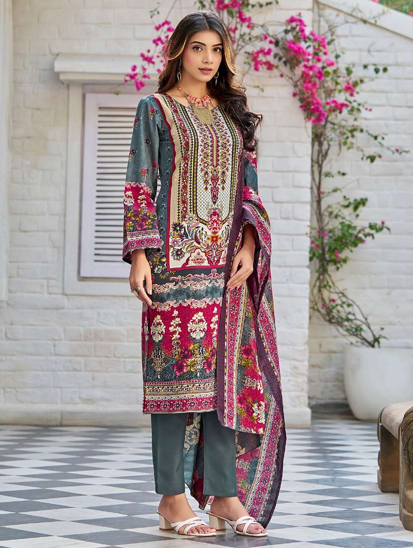 women long sleeve kurta pant with dupatta set - 21905441 - Standard Image - 2