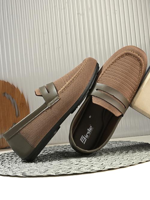 men brown slip on loafer - 21905448 -  Standard Image - 0