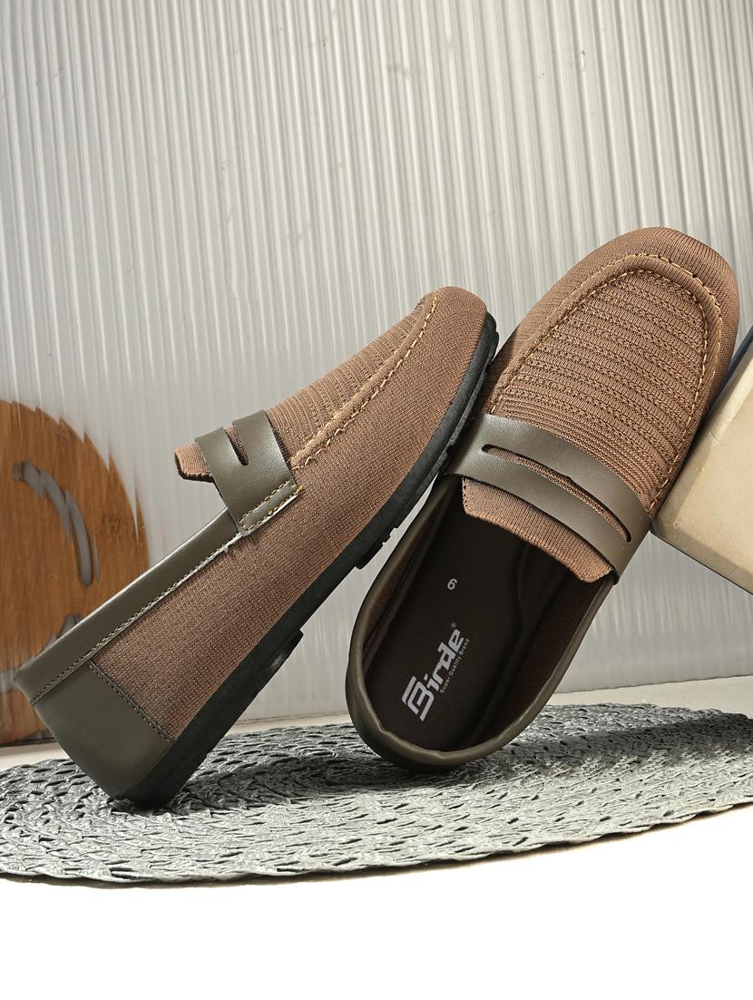men brown slip on loafer - 21905448 -  Zoom Image - 0