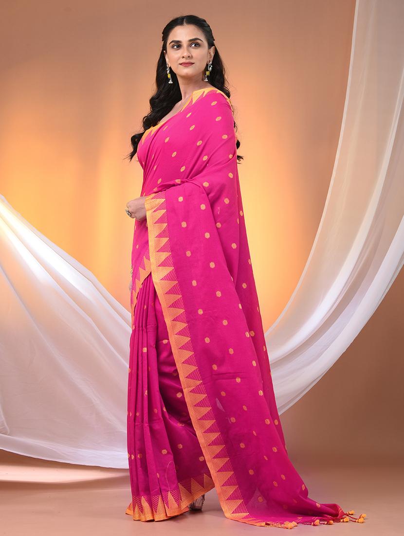 women self design handloom saree with blouse - 21905522 - Standard Image - 2