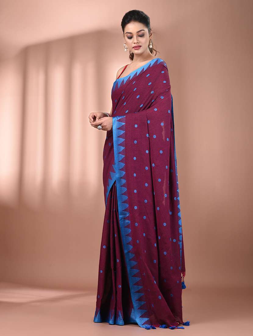 women self design handloom saree with blouse - 21905523 - Standard Image - 2