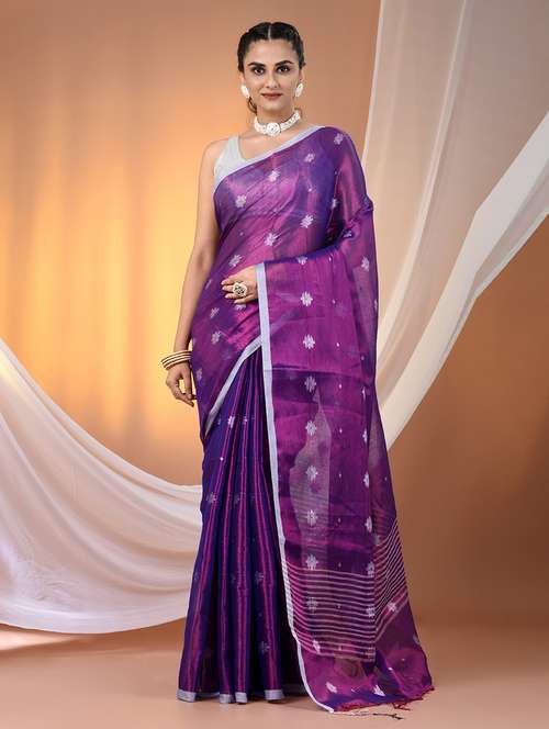 women self design handloom saree with blouse - 21905564 -  Standard Image - 0