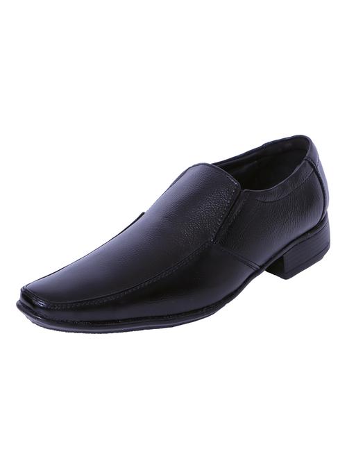 men black slip on formal shoes - 21905625 - Standard Image - 0