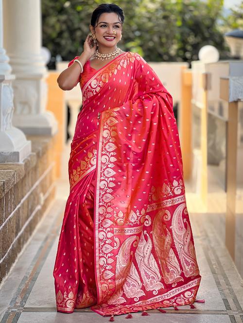 women self design banarasi saree with blouse - 21905774 -  Standard Image - 0