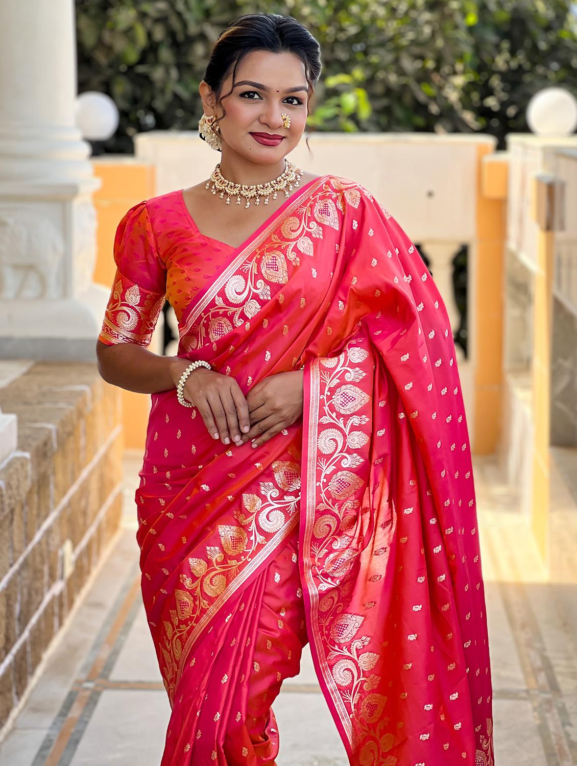 women self design banarasi saree with blouse - 21905774 - Standard Image - 2