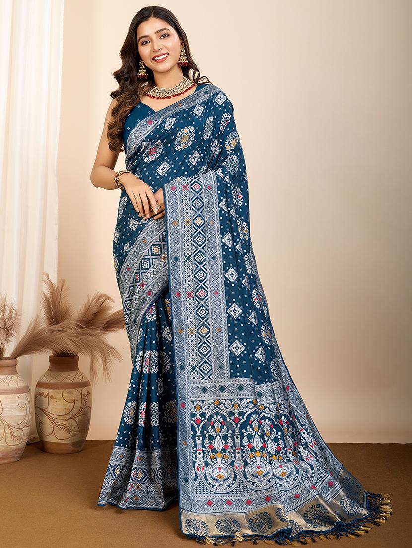 women self design banarasi saree with blouse - 21905804 - Zoom Image - 0