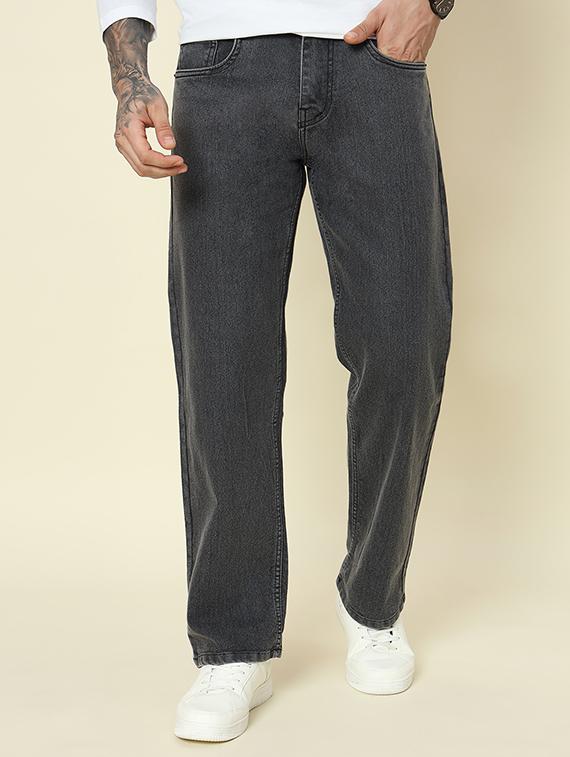men solid mid rise straight fit jean - 21905879 -  Zoom Image - 0