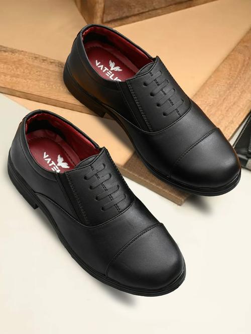 men black slip on oxford - 21906054 - Standard Image - 0