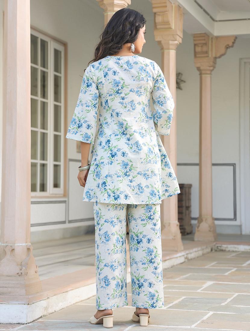 off white cotton coord set - 21906239 - Standard Image - 2