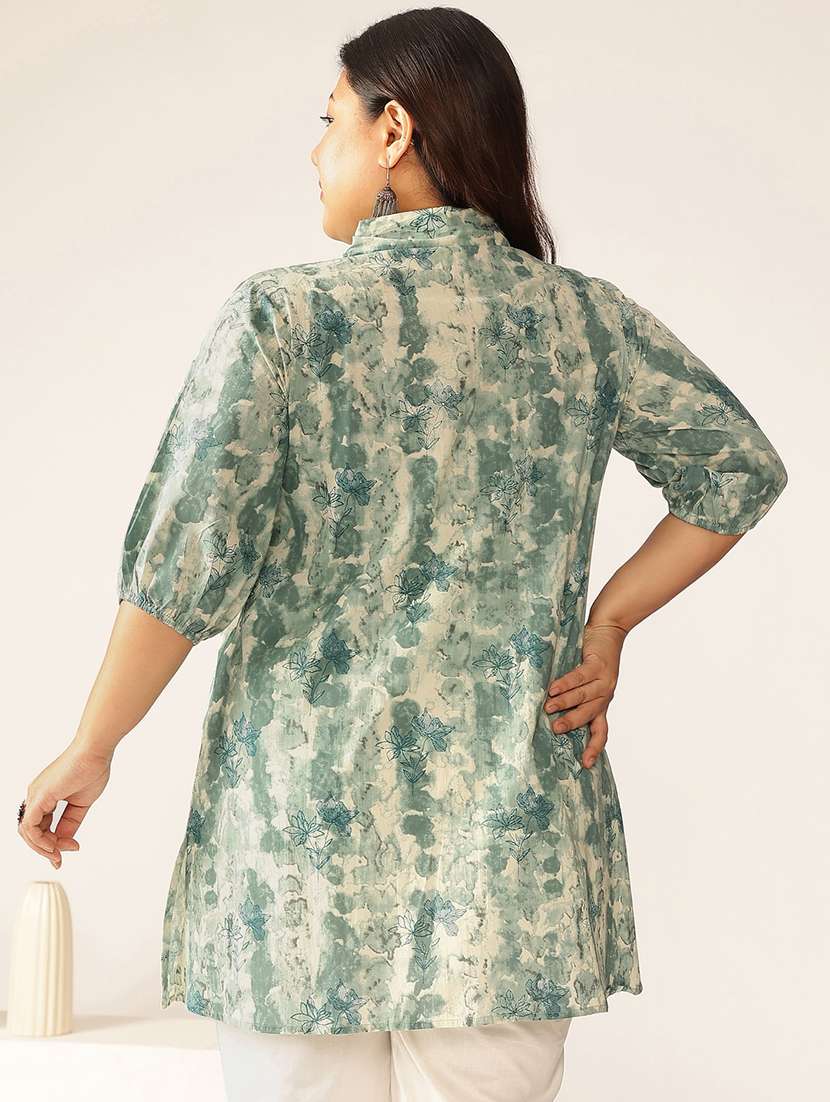 women plus size three quarter sleeve tunic - 21906331 -  Standard Image - 2