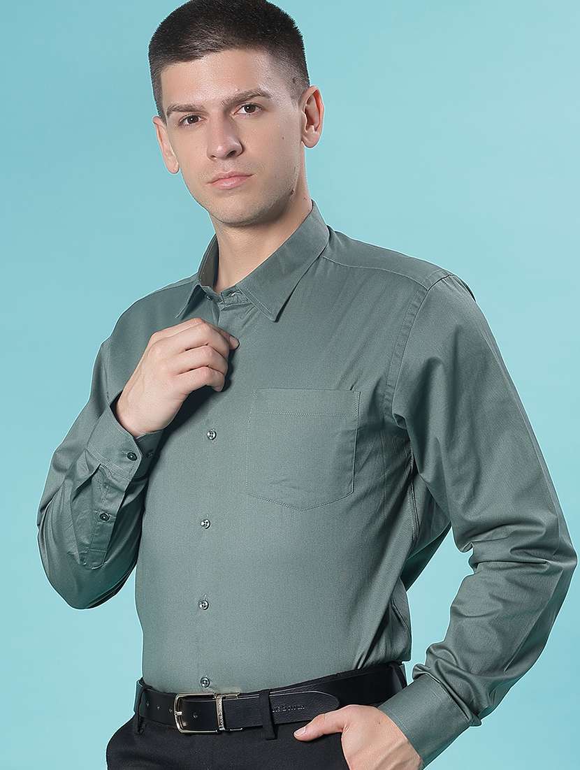 men solid long sleeve collared shirt - 21906421 -  Standard Image - 2