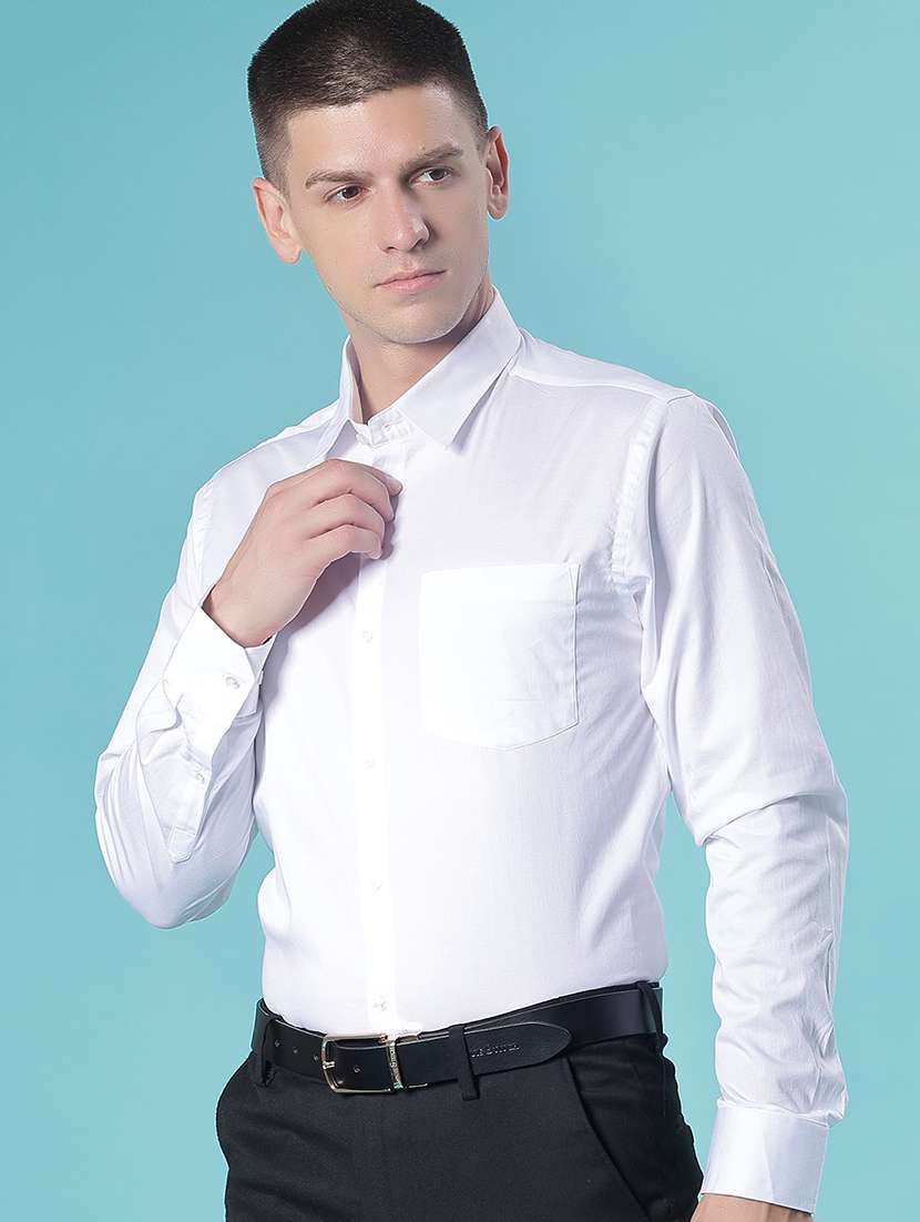 men solid long sleeve collared shirt - 21906423 -  Standard Image - 2