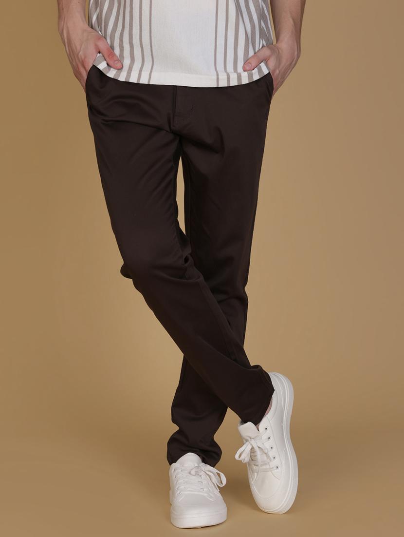 men solid mid rise slim fit chinos - 21906493 - Zoom Image - 0