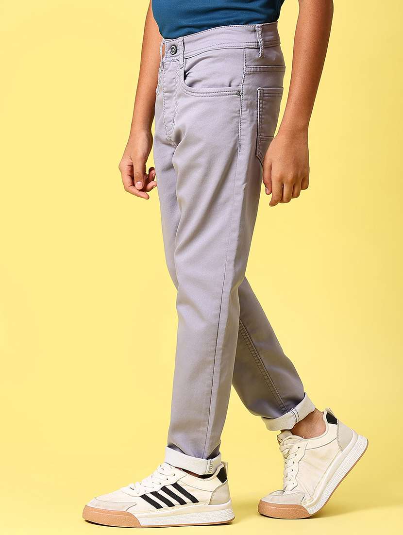 boys solid mid rise straight fit jeans - 21906702 - Standard Image - 2