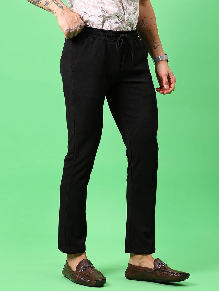 men solid mid rise slim fit chinos - 21906767 - Standard Image - 2