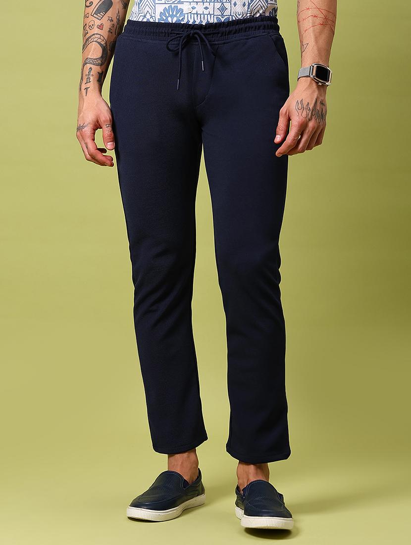 men solid mid rise regular fit chinos - 21906768 - Standard Image - 2